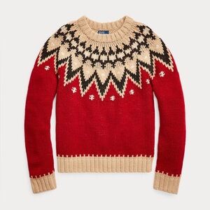 NWT Polo Ralph Lauren Fair Isle Wool-Blend Sweater